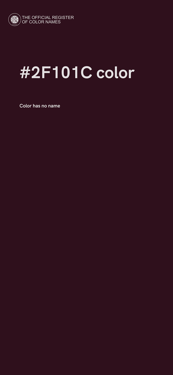 #2F101C color image