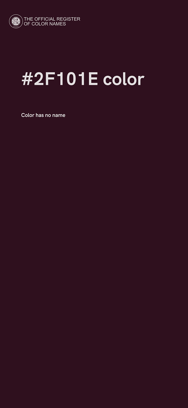 #2F101E color image