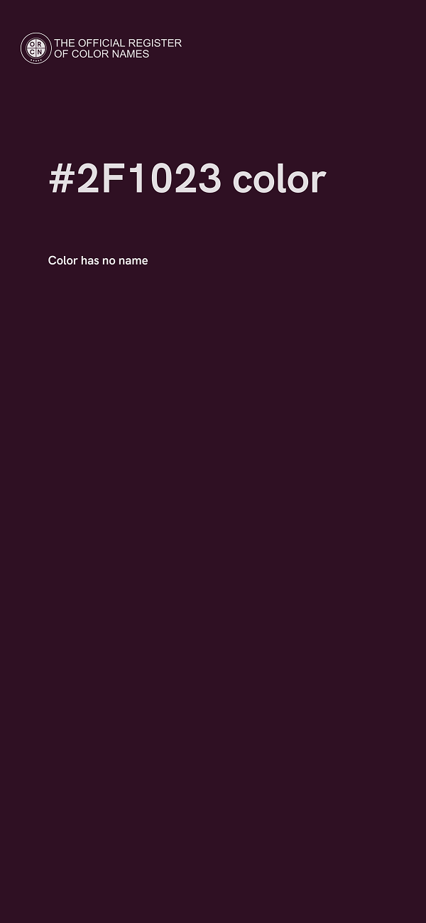 #2F1023 color image