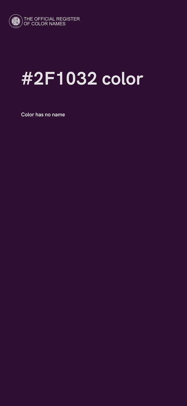 #2F1032 color image