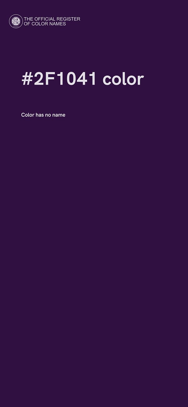 #2F1041 color image