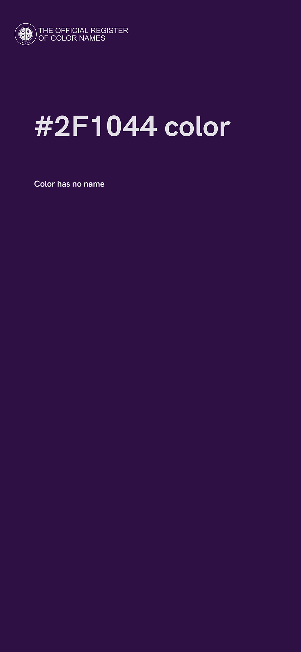 #2F1044 color image