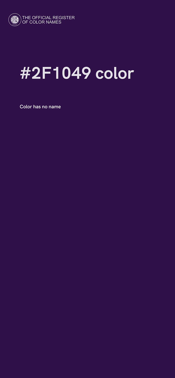 #2F1049 color image