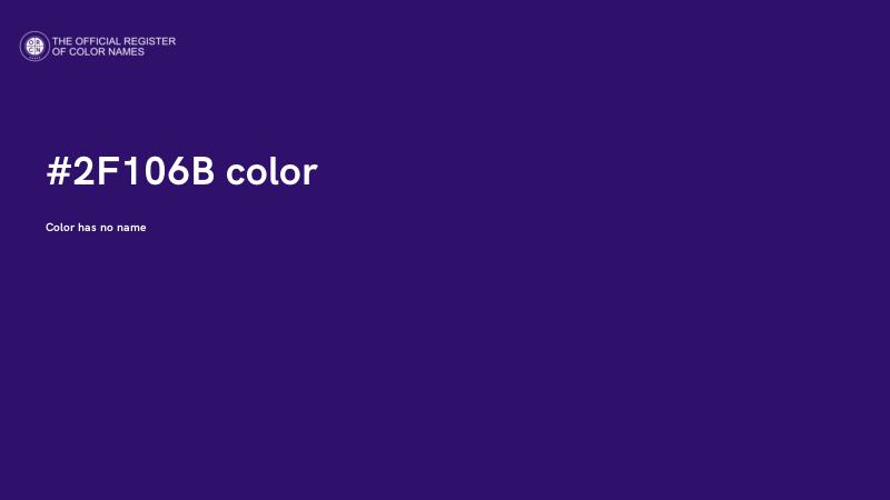 #2F106B color image