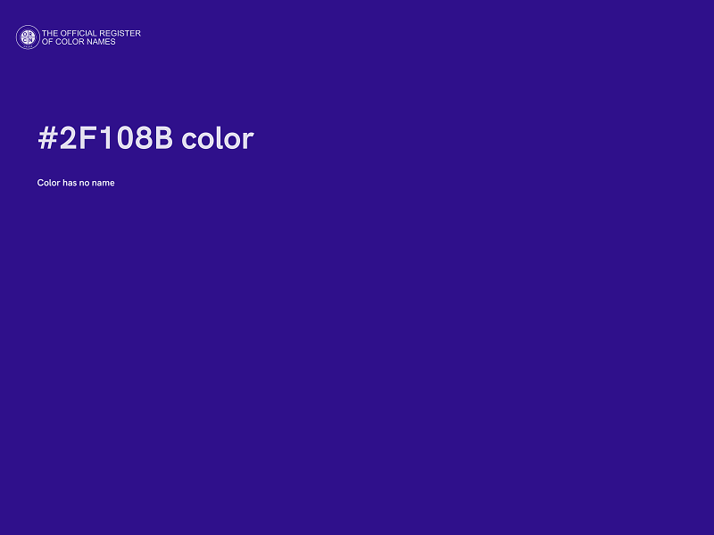#2F108B color image