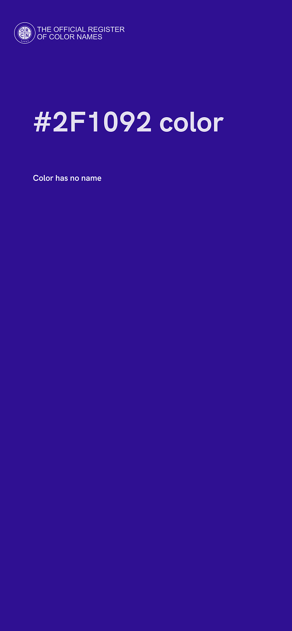 #2F1092 color image