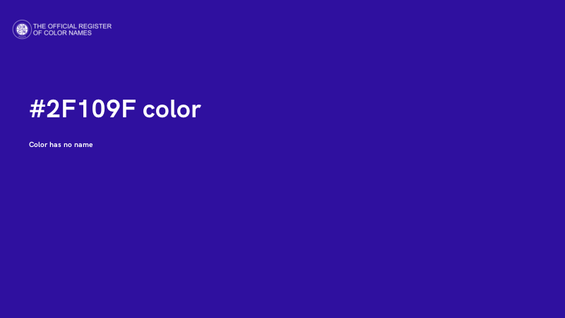 #2F109F color image