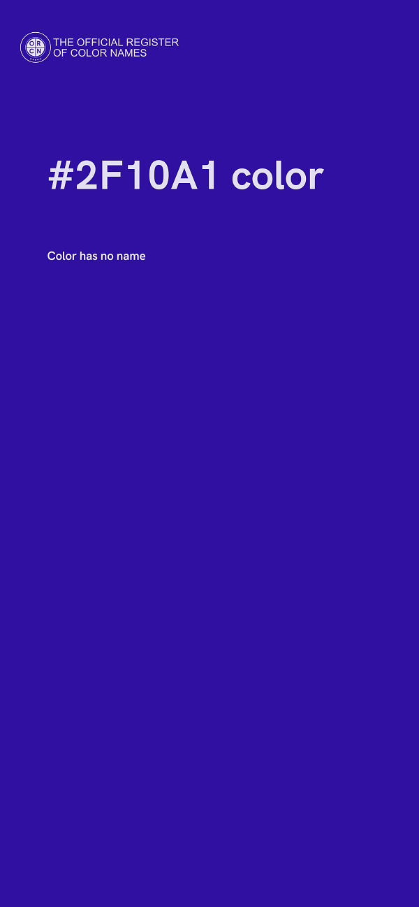 #2F10A1 color image