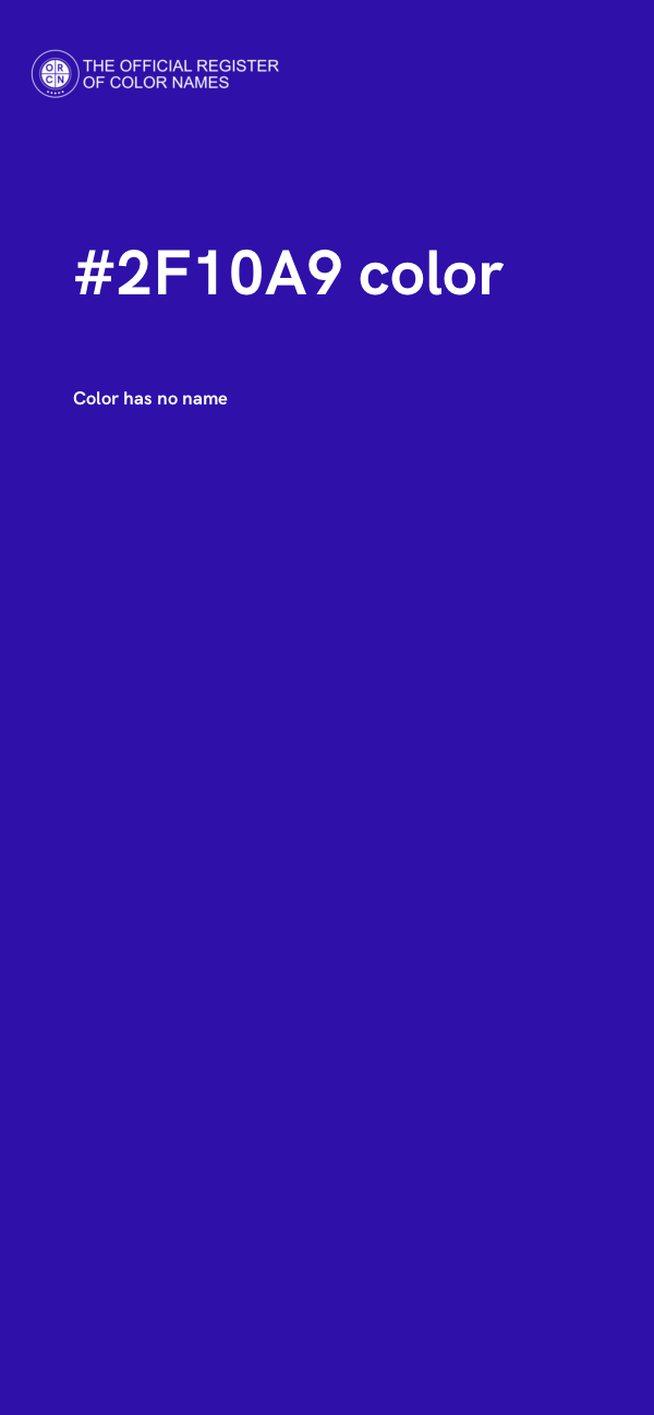 #2F10A9 color image