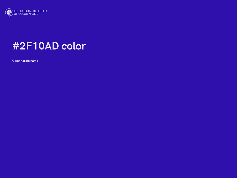 #2F10AD color image