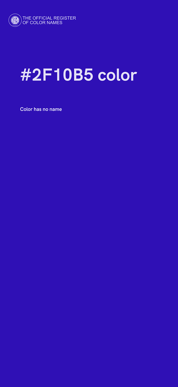 #2F10B5 color image