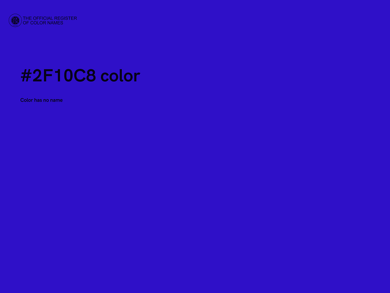 #2F10C8 color image