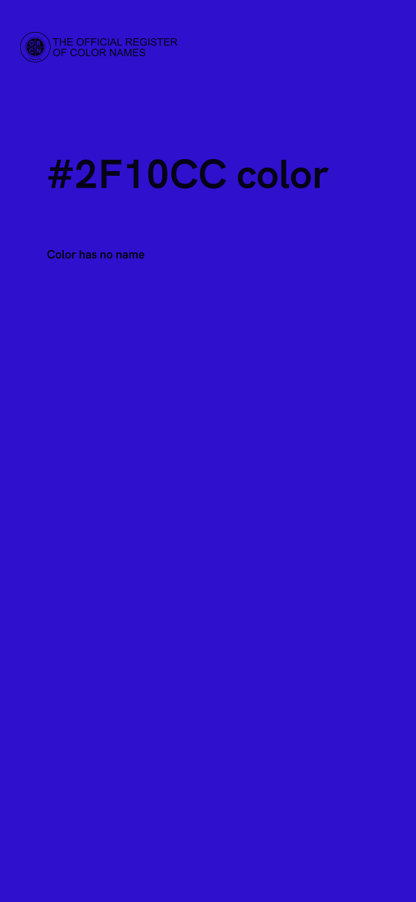 #2F10CC color image