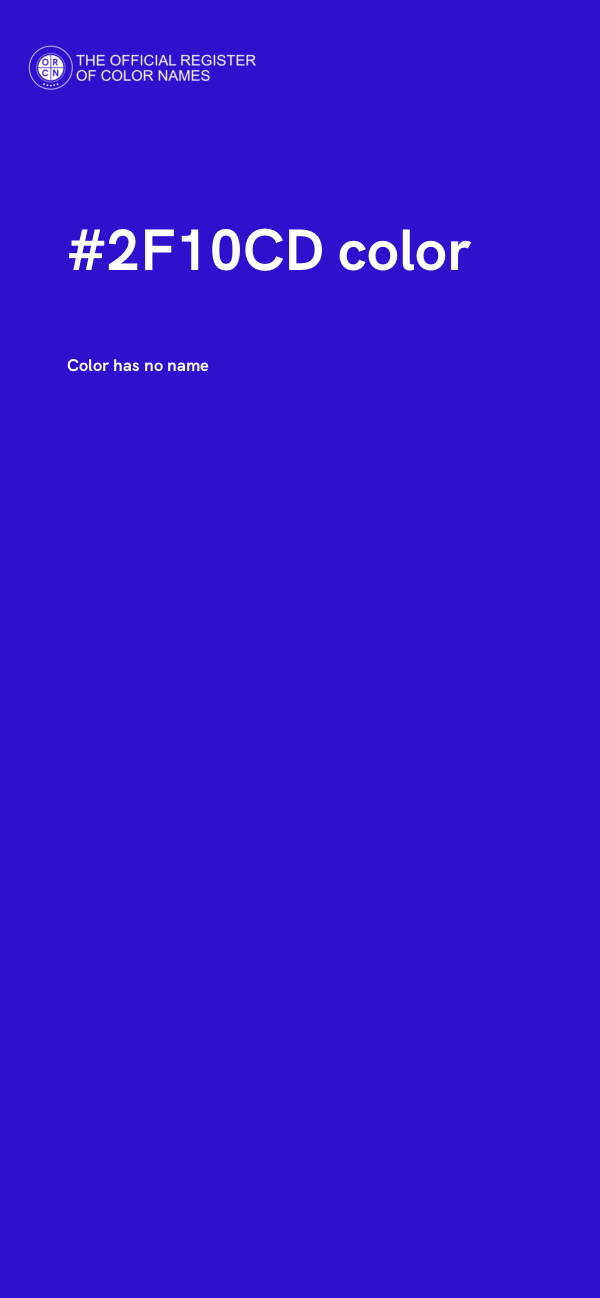 #2F10CD color image
