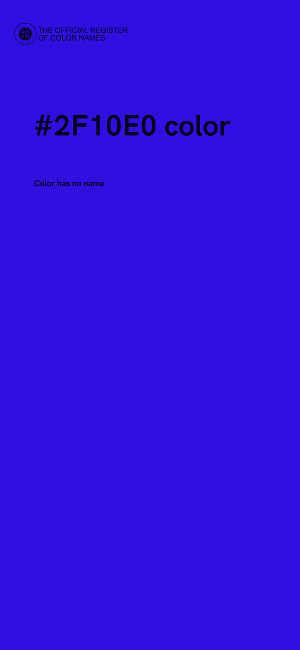 #2F10E0 color image