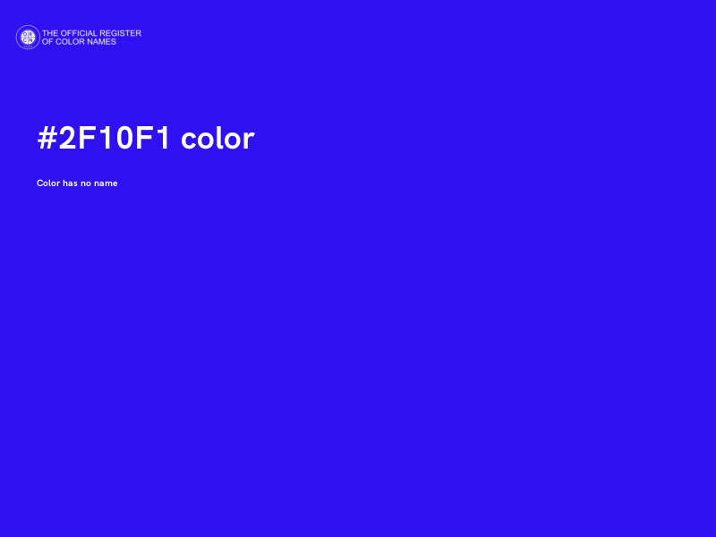 #2F10F1 color image