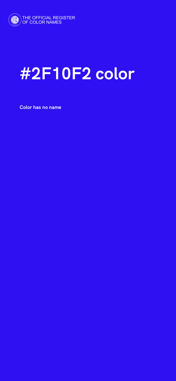 #2F10F2 color image