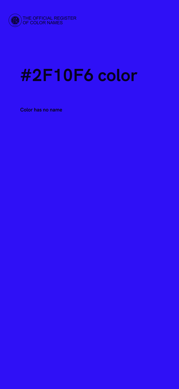 #2F10F6 color image