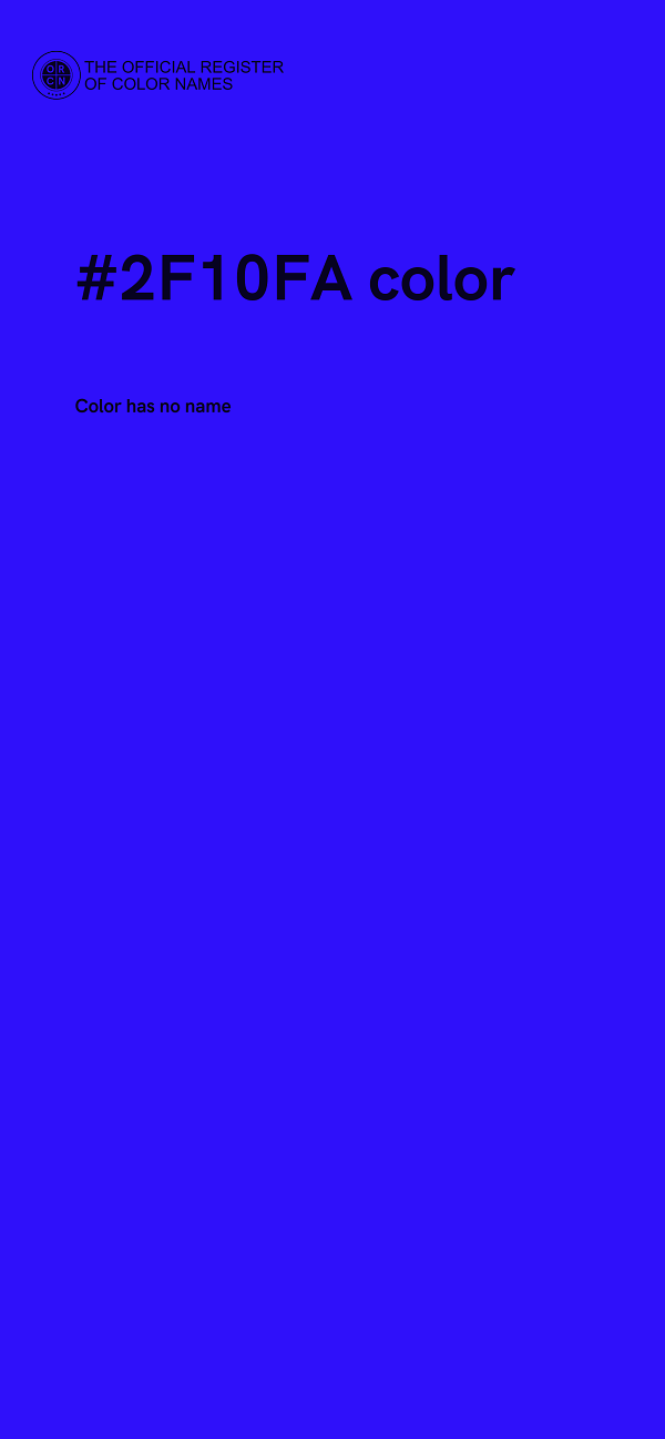 #2F10FA color image