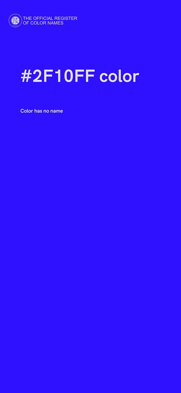 #2F10FF color image