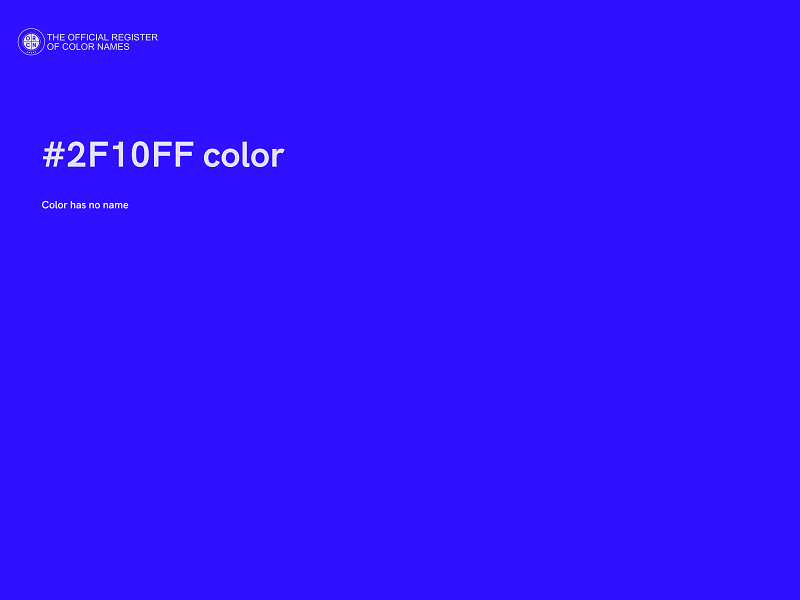 #2F10FF color image