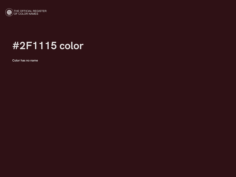 #2F1115 color image