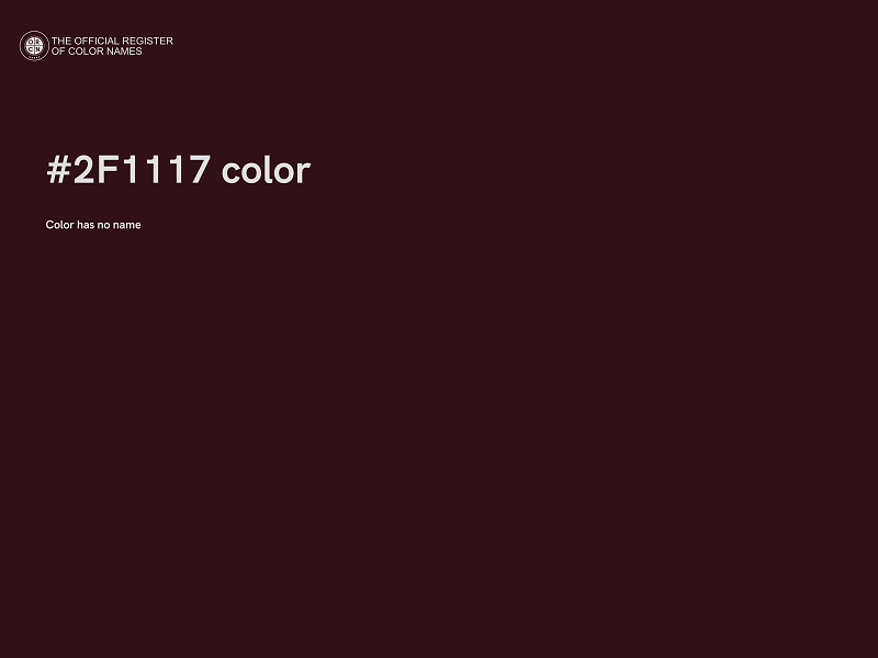 #2F1117 color image