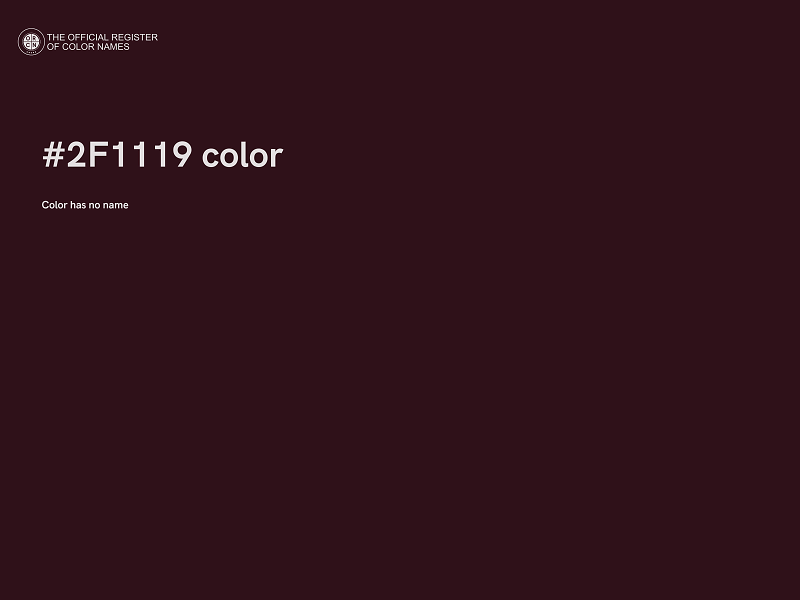 #2F1119 color image