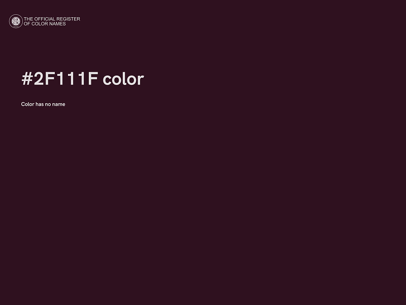 #2F111F color image