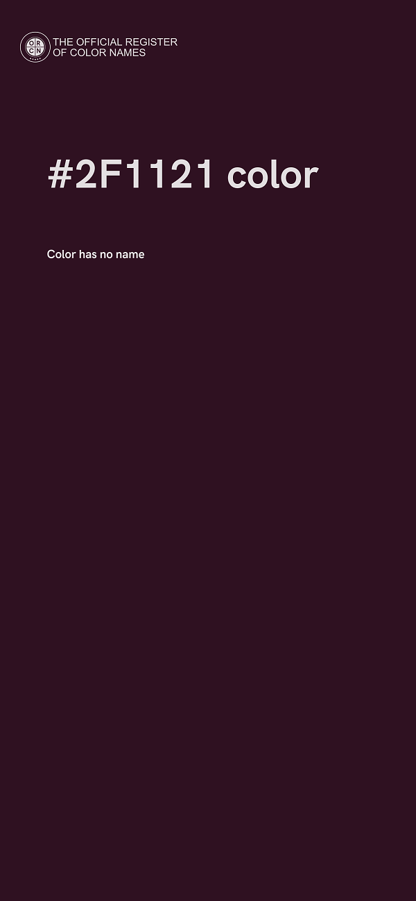 #2F1121 color image