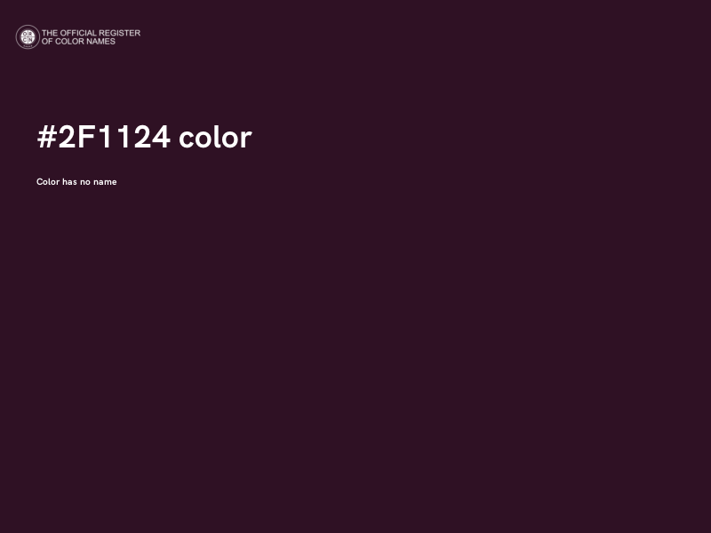 #2F1124 color image