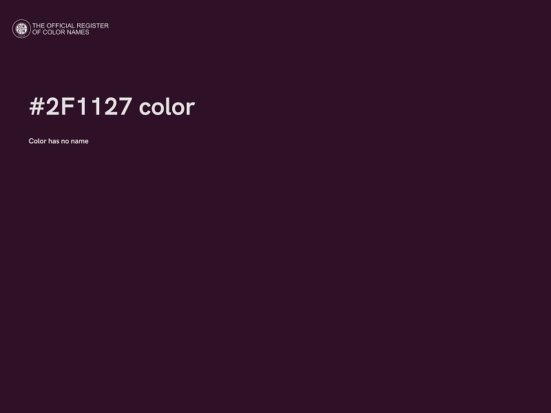 #2F1127 color image