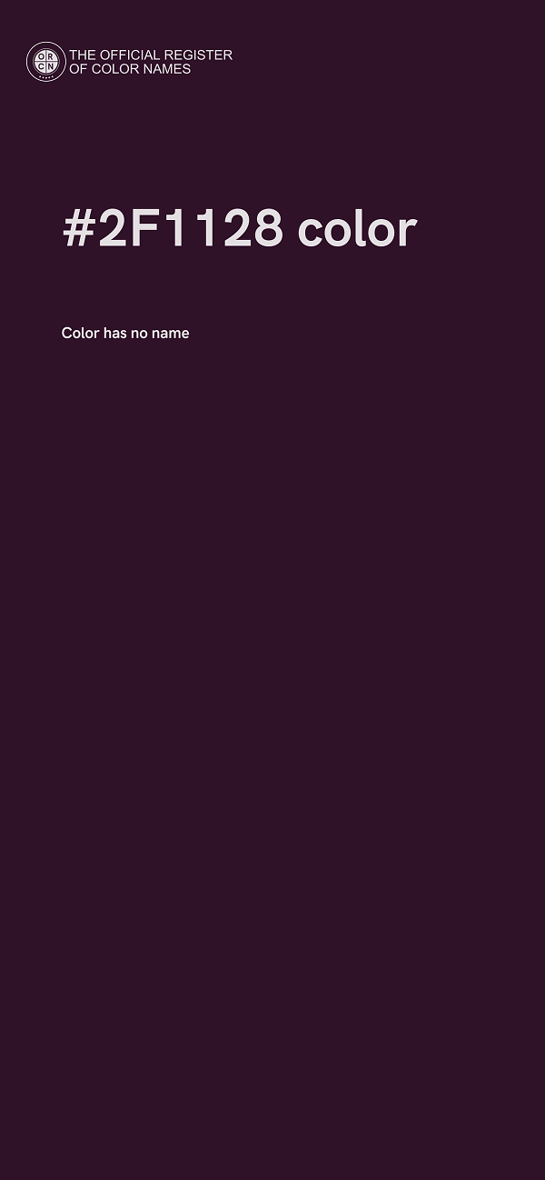 #2F1128 color image
