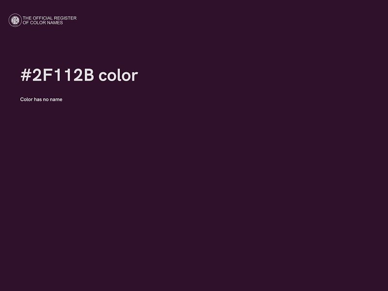 #2F112B color image