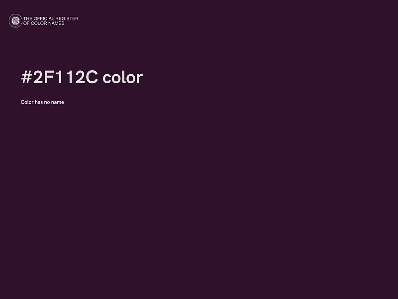 #2F112C color image