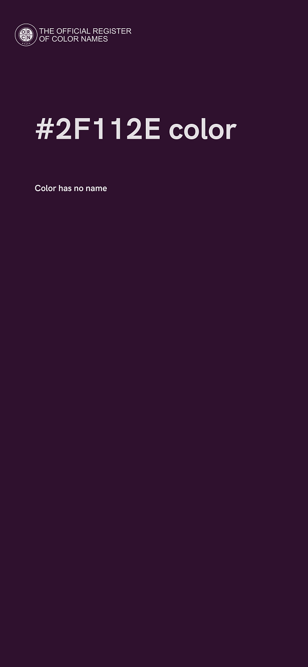 #2F112E color image