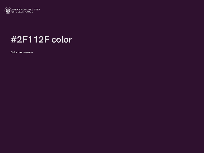 #2F112F color image