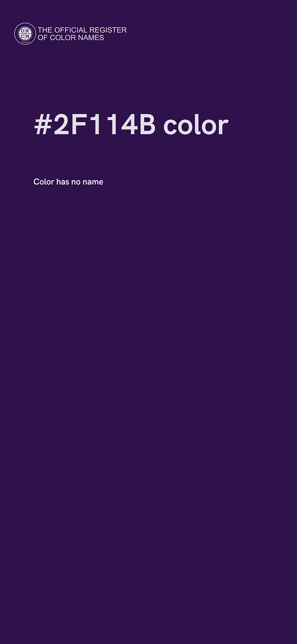 #2F114B color image