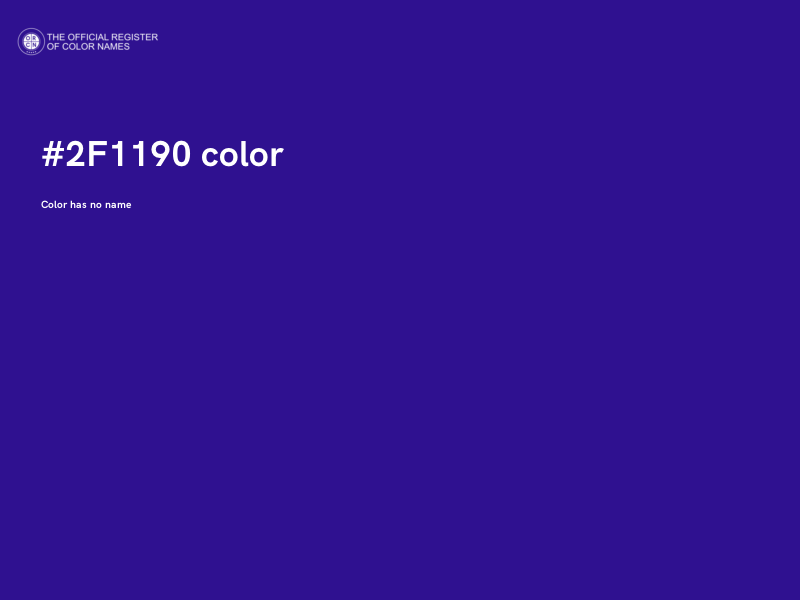 #2F1190 color image