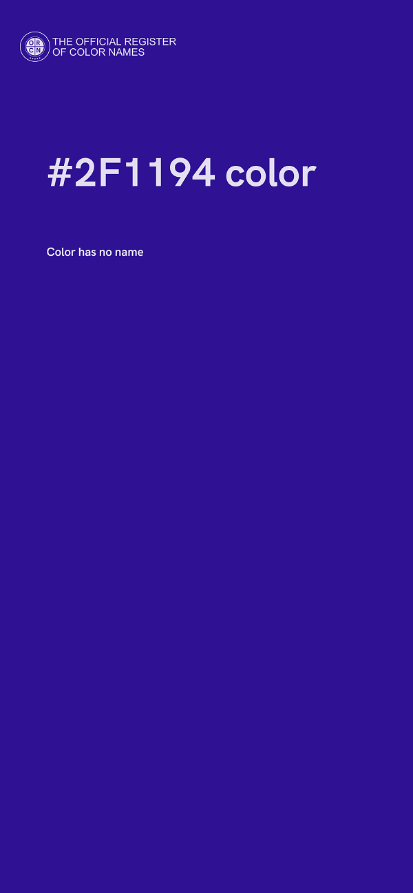 #2F1194 color image