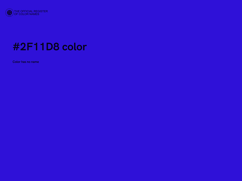 #2F11D8 color image