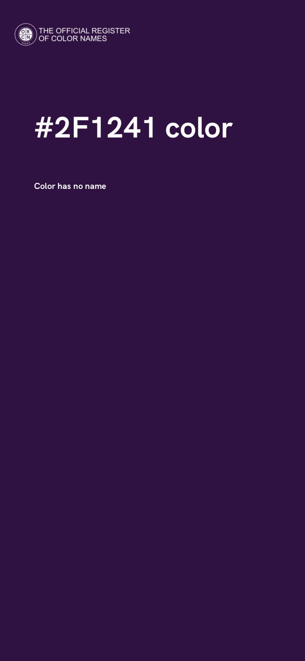 #2F1241 color image