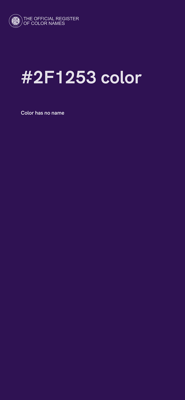 #2F1253 color image