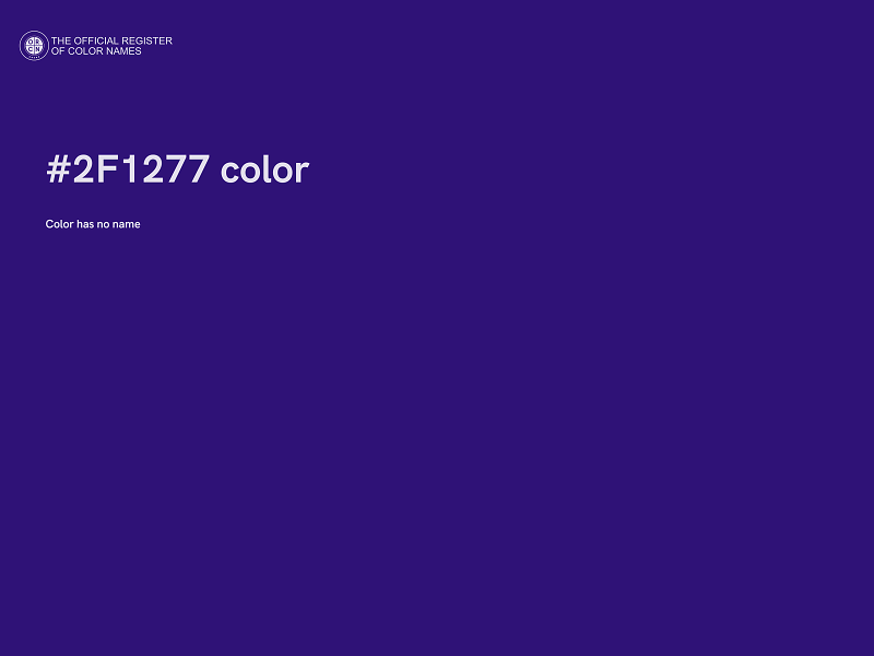 #2F1277 color image