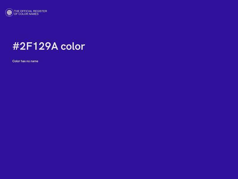 #2F129A color image