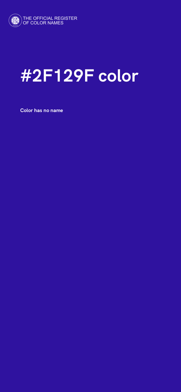 #2F129F color image
