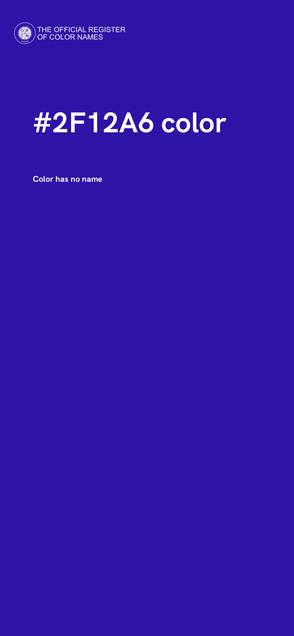 #2F12A6 color image