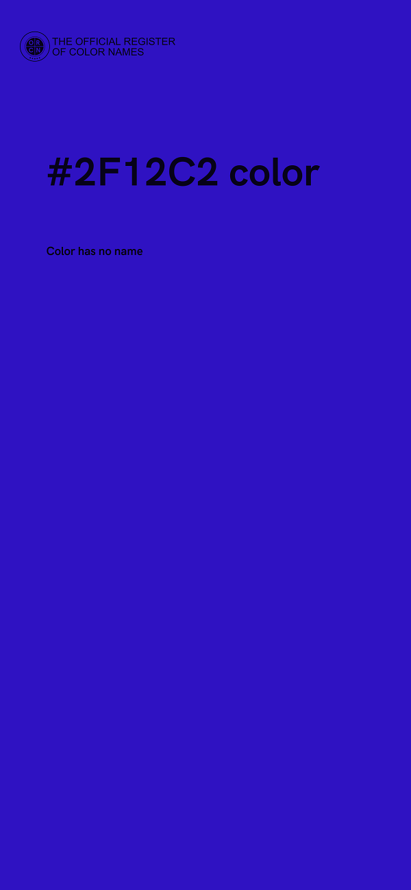 #2F12C2 color image