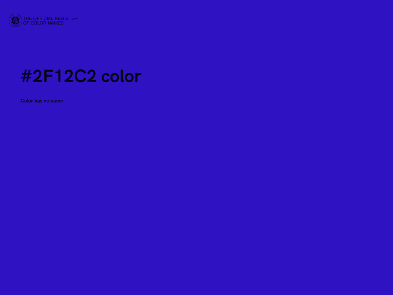 #2F12C2 color image