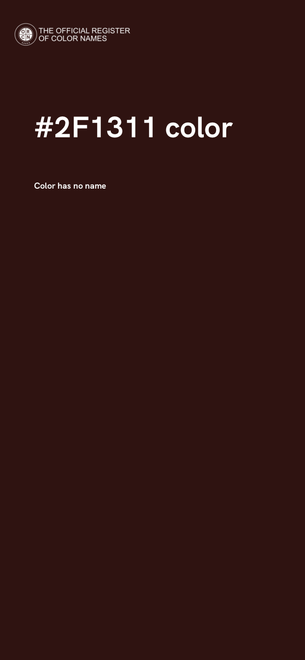 #2F1311 color image